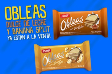 WAFERS DE DOCE DE LEITE E BANANA COM DOCE DE LEITE. JÃ ESTÃƒO Ã€ VENDA.